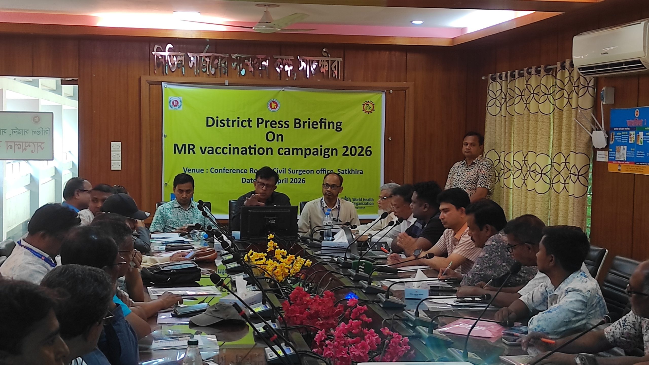 সাতক্ষীরায় আগামীকাল  ১ লাখ ৭৮ হাজার  শিশুকে দেওয়া হবে হামের টিকা