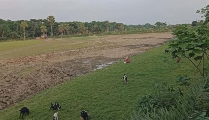 পাটকেলঘাটায় ৩ ফসলী সরকারী জমির মাটি কেটে ইট ভাটায় বিক্রির অভিযোগ