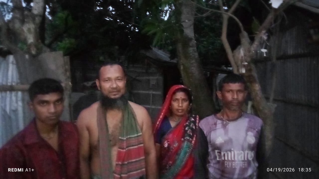 জেলা প্রশাসকের মহানুভবতায় উচ্ছেদ হওয়া দুই ভূমিহীন ফিরে পেলেন তাদের বাসস্থান