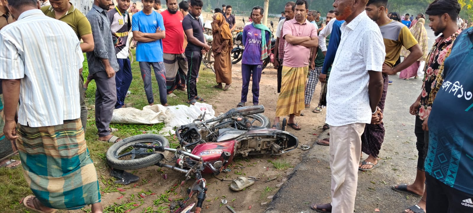শার্শায় ট্রাক-মোটরসাইকেল মুখোমুখি সংঘর্ষে নিহত ২