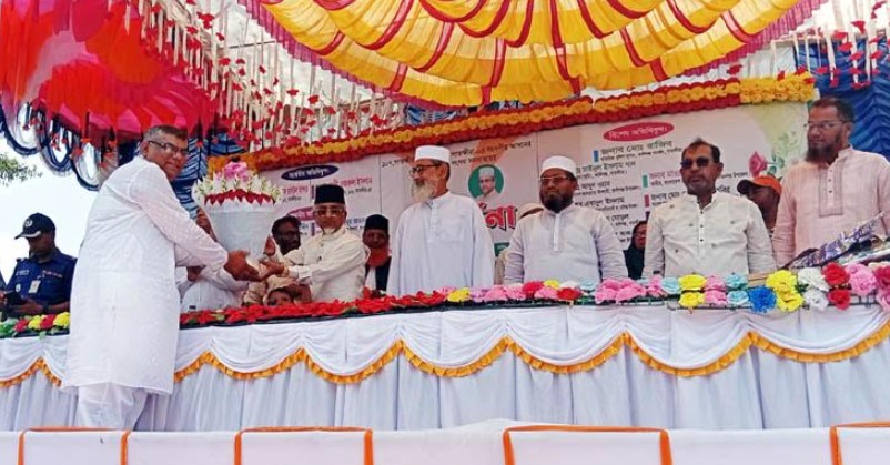 মৌতলা শিমু-রেজা এমপি কলেজে সংবর্ধিত দুই সাংসদ
