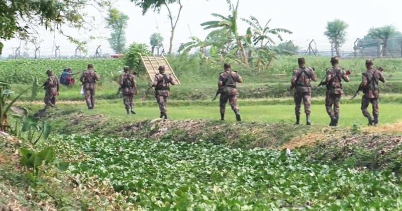 নীলডুমুর ব্যাটালিয়নের দায়িত্বপূর্ণ সীমান্ত এলাকায় গরু পাচার রোধে নজরদারি বৃদ্ধি