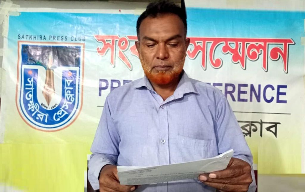 তালায় অন্যের ভোগদখলে থাকা সম্পত্তি অবৈধভাবে জবরদখল চেষ্টার অভিযোগ