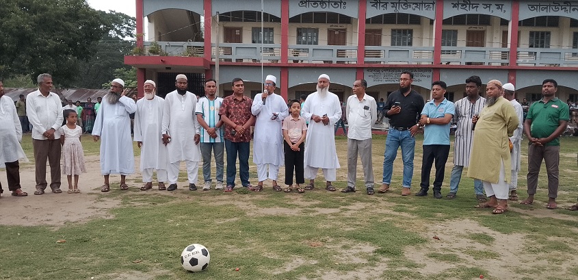 নগরঘাটায় ওয়ার্ডভিত্তিক ফুটবল টুর্নামেন্টের পঞ্চম ম্যাচ ড্র