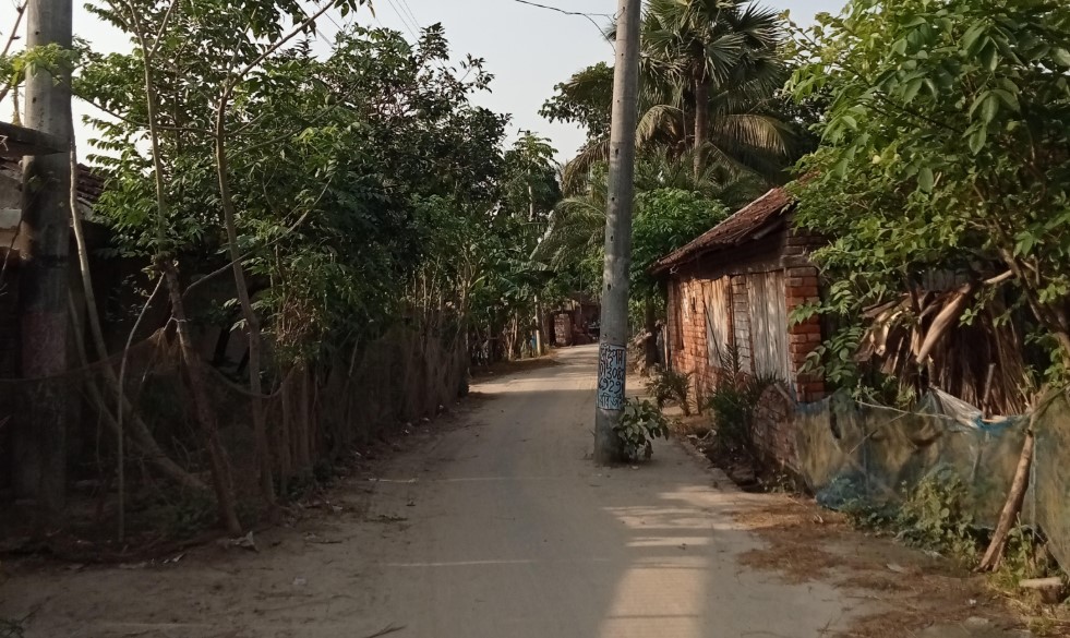 মাঝরাস্তায় পল্লী বিদ্যুতের খুঁটি: কলারোয়ার কোঠাবাড়ি রোডে চরম ভোগান্তি