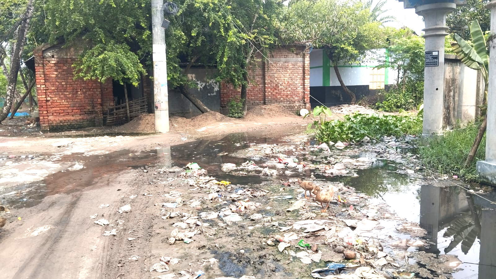শহরের মধ্যকাটিয়ায় রাস্তা যেন নর্দমা, চরম ভোগান্তিতে এলাকাবাসী