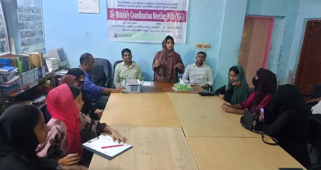 স্বদেশ ইযুথ গার্লস গ্রুপ সদস্যদের মাসিক সমন্বয় সভা অনুষ্ঠিত