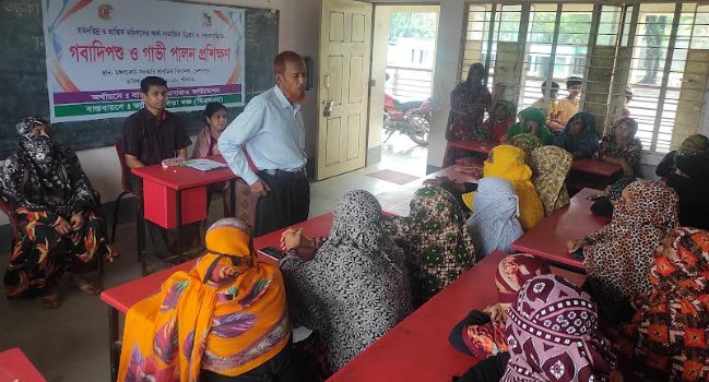 কেশবপুরে প্রান্তিক নারীদের গবাদিপশু ও গাভী পালন প্রশিক্ষণ