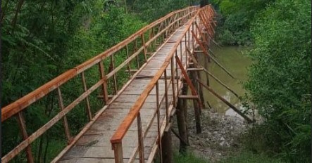 আশাশুনির বাঁশদহা নদীতে কাঠের সেতু নির্মাণ, দুর্ভোগের অবসান