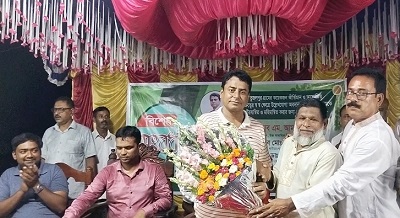 ঝাউডাঙ্গার তুজুলপুরে গুণীজনদের সংবর্ধনা