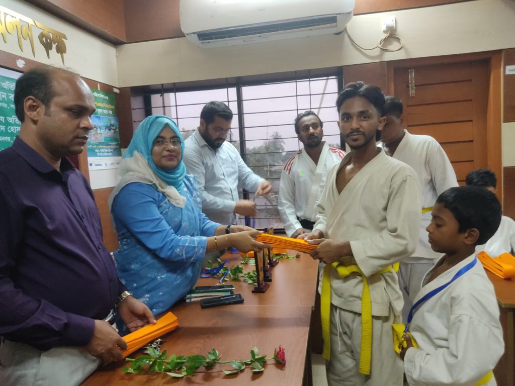 শ্যামনগরে ফাইটার ক্যারাতে ক্লাবের বেল্ট প্রদান অনুষ্ঠান