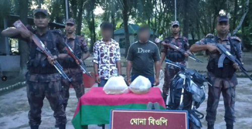 সাতক্ষীরায় বিজিবির অভিযানে প্রায় পঁচিশ লক্ষ টাকার মালামাল জব্দ, আটক-দুই