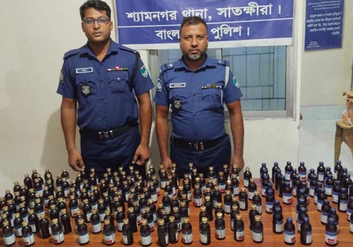 শ্যামনগরে অভিযানে পাঁচ লাখ টাকার মাদক জব্দ, গ্রেপ্তার ১৩