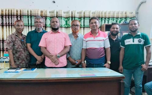 দেবহাটা থানার নবাগত ওসির সঙ্গে রিপোর্টার্স ক্লাবের মতবিনিময়
