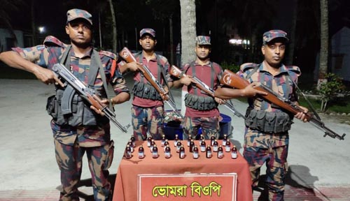 সাতক্ষীরা সীমান্তে ১ লাখ ১৫ হাজার টাকার চোরাচালান পণ্য জব্দ
