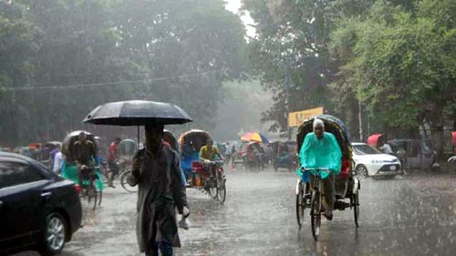 সারা দেশে মাঝারি ধরনের ভারী বর্ষণের আভাস
