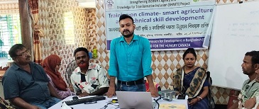 শ্যামনগরে জলবায়ু-স্মার্ট কৃষি প্রশিক্ষণের সমাপনী