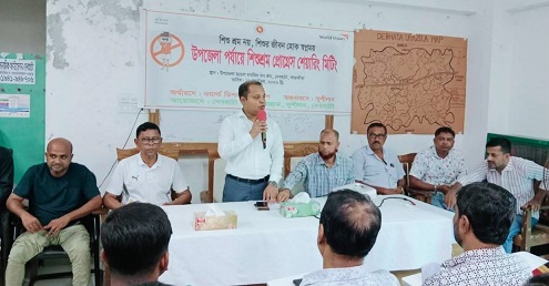 দেবহাটাকে শিশুশ্রম মুক্ত ঘোষণার লক্ষ্যে পর্যালোচনা সভা