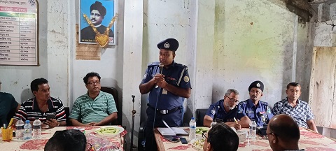 কপিলমুনিতে জুয়েলার্স ব্যবসায়ীদের সঙ্গে ওসির মতবিনিময়