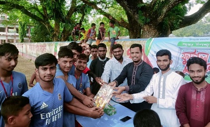 কুশখালীতে ইসলামী ছাত্রশিবিরের উদ্যোগে ফুটবল টুর্নামেন্ট ও পুরস্কার বিতরণ