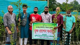 শ্যামনগরে পরিবেশ রক্ষায় সুন্দরবন সেবা কল্যাণ ফাউন্ডেশনের বৃক্ষরোপণ কর্মসূচি
