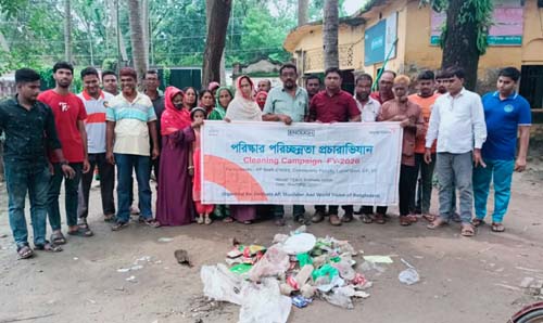 দেবহাটা ইউনিয়নের বিভিন্ন বাজার ও স্থানে পরিষ্কার-পরিচ্ছন্নতা প্রচারাভিযান