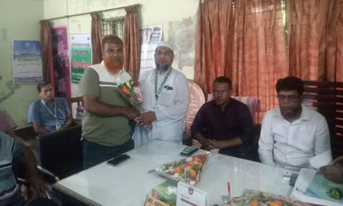 ধুলিহর আদর্শ মাধ্যমিক বিদ্যালয়ের নতুন এডহক কমিটিকে সংবর্ধনা