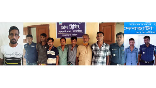 পুলিশের অভিযানে আশাশুনিতে ৭ ও দেবহাটায় ১ জন গ্রেপ্তার, মোবাইল কোর্টে ১ জনের জেলা জরিমানা