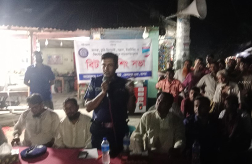 কেশবপুর উপজেলার ভালুকঘর বাজারে বিট পুলিশিং সভা অনুষ্ঠিত