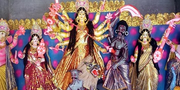 তালায় দুর্গোৎসবের আমেজ, নিরাপত্তায় সজাগ প্রশাসন