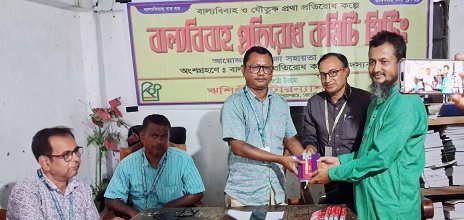 কলারোয়া বেত্রবতী হাইস্কুলে বাল্যবিবাহ প্রতিরোধ কমিটির সভা