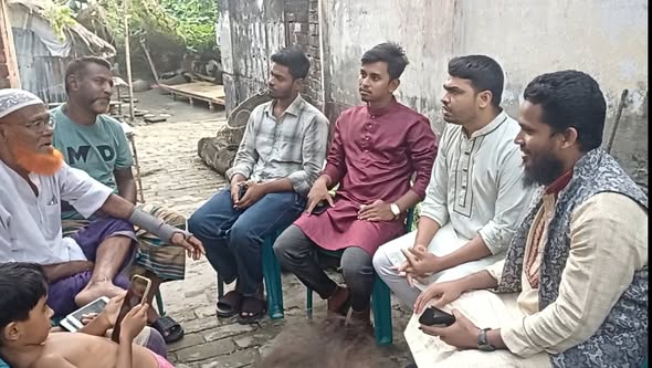 নিহত শামীমের পরিবারের সঙ্গে যুবশক্তি ও এনসিপি নেতাদের সাক্ষাৎ