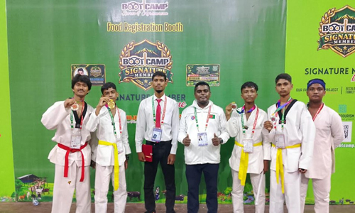 তায়কোয়ানডোতে সাতক্ষীরার ৪ খেলোয়াড়ের ৪ পদক অর্জন