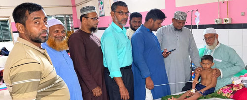 অসুস্থ জামায়াতনেতার ছেলের পাশে স্থানীয় নেতারা