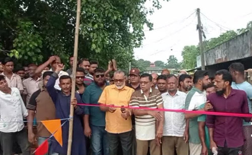 সাতক্ষীরা শাঁখরা বাজার সংলগ্ন বেইলি ব্রিজের সংস্কার কাজ উদ্বোধন