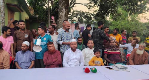 ধানদিয়ায় চেয়ারম্যান প্রার্থী আসাদুজ্জামানের গণসংযোগ