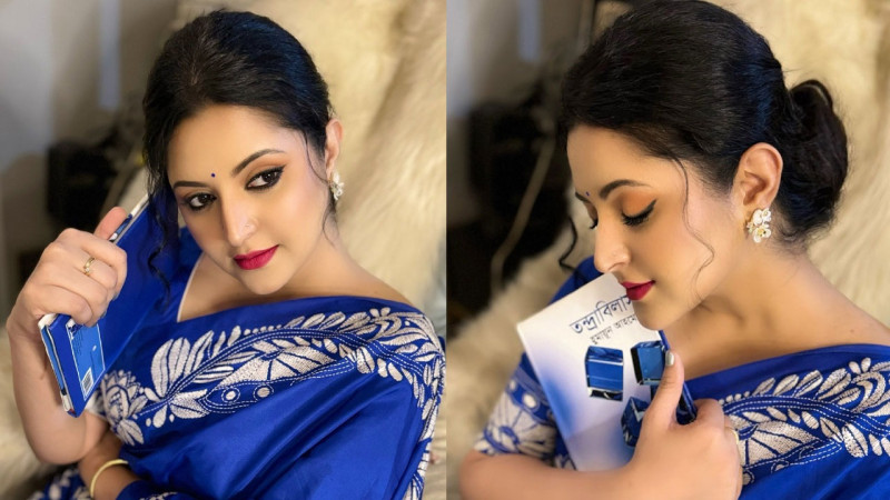 ‘তন্দ্রাবিলাস’-এ শরতের আমেজ খুঁজলেন পরীমণি
